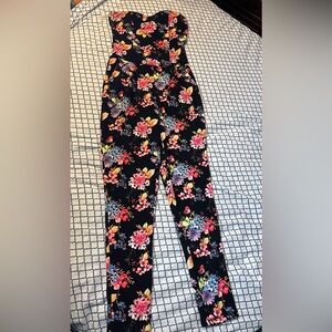 Floral Strapless Jumpsuit